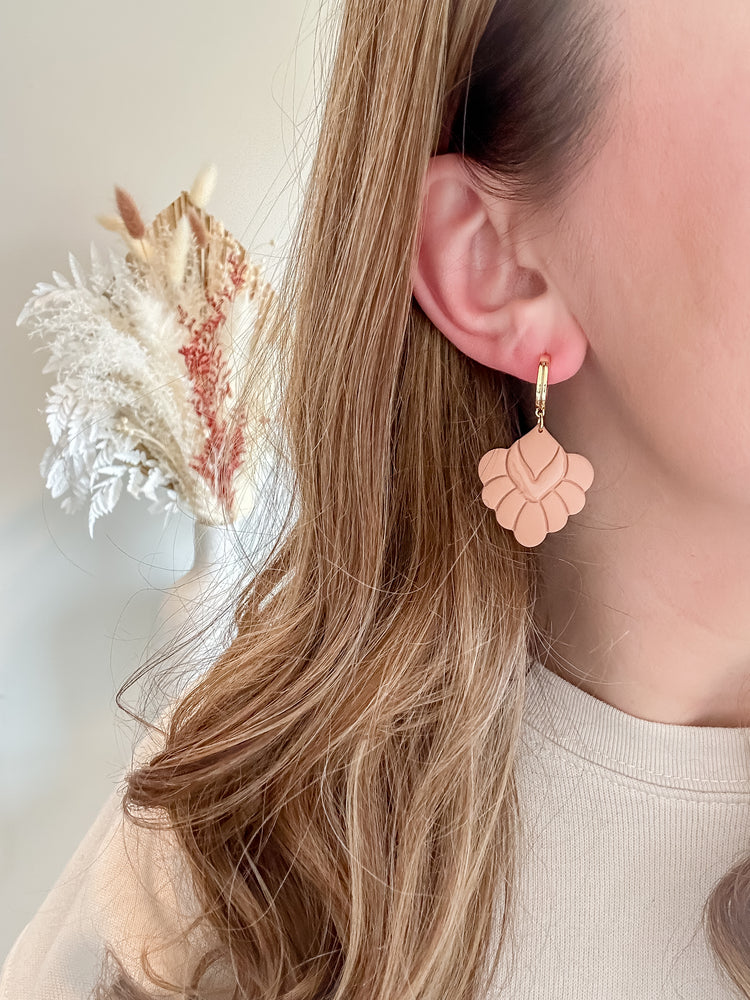 Scalloped Polymer Clay Dangles