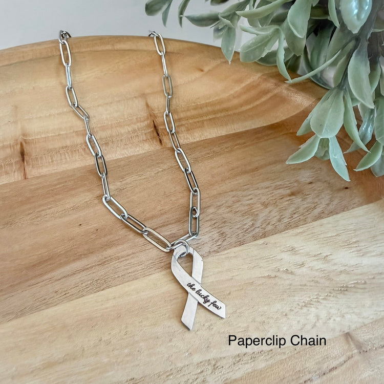 Awareness Ribbon Necklace