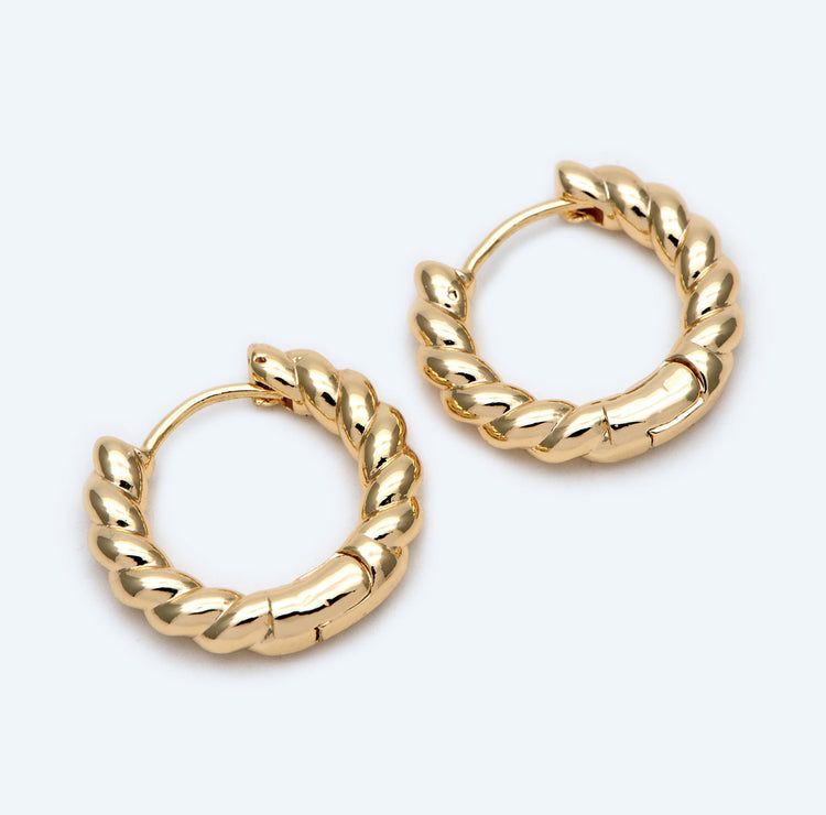 Rope Twist Hoops