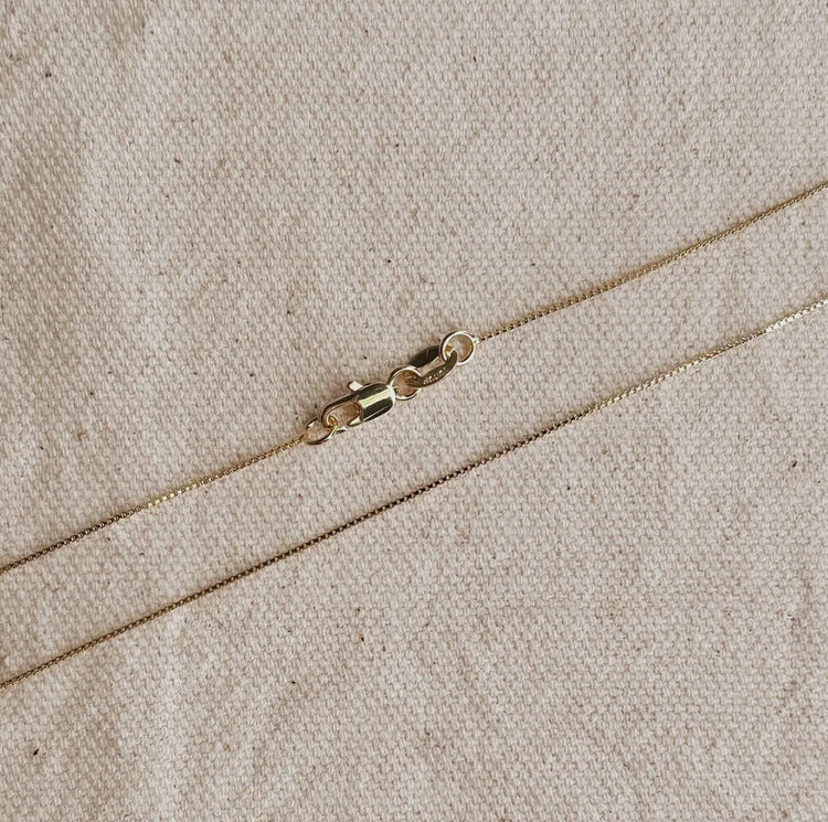 Dainty Box Chain Necklace