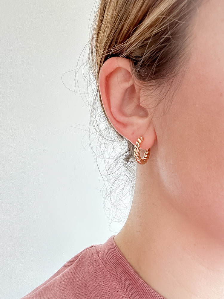 Rope Twist Hoops
