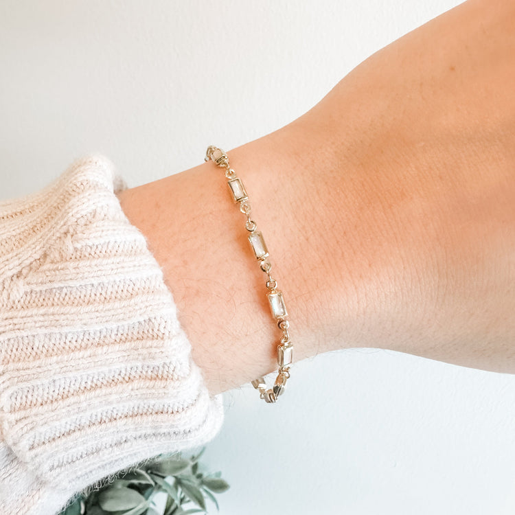 18k Gold Filled Opal Bracelet