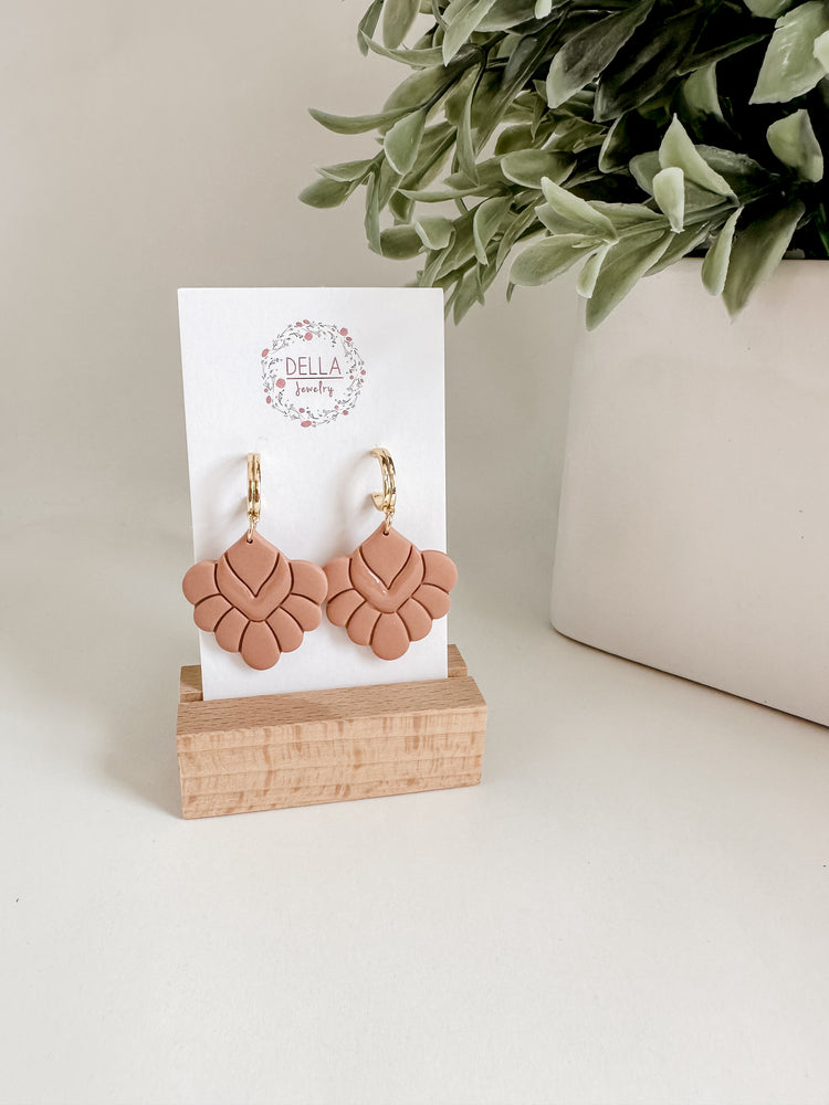 Scalloped Polymer Clay Dangles