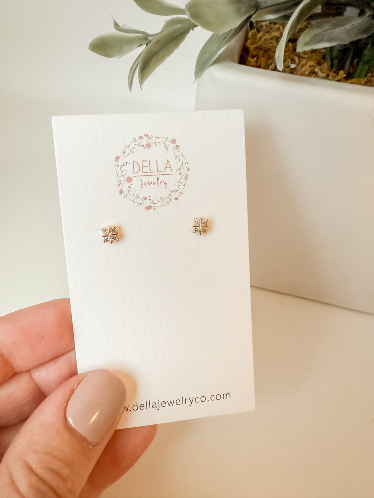 CZ Square Studs
