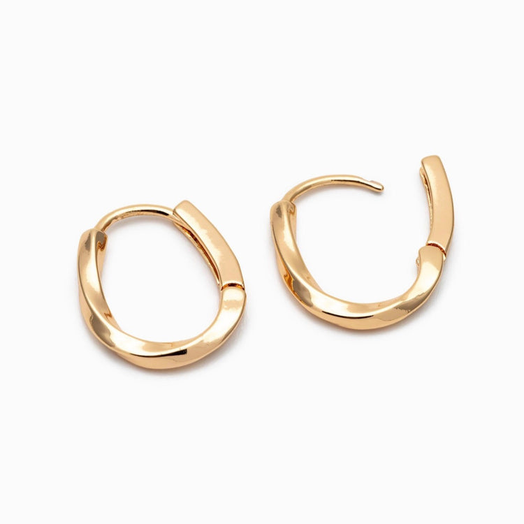 Twisted Oval Hoops