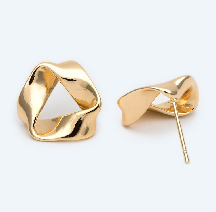 Gold Triangle Studs