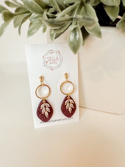 Berry Leaf Teardrops