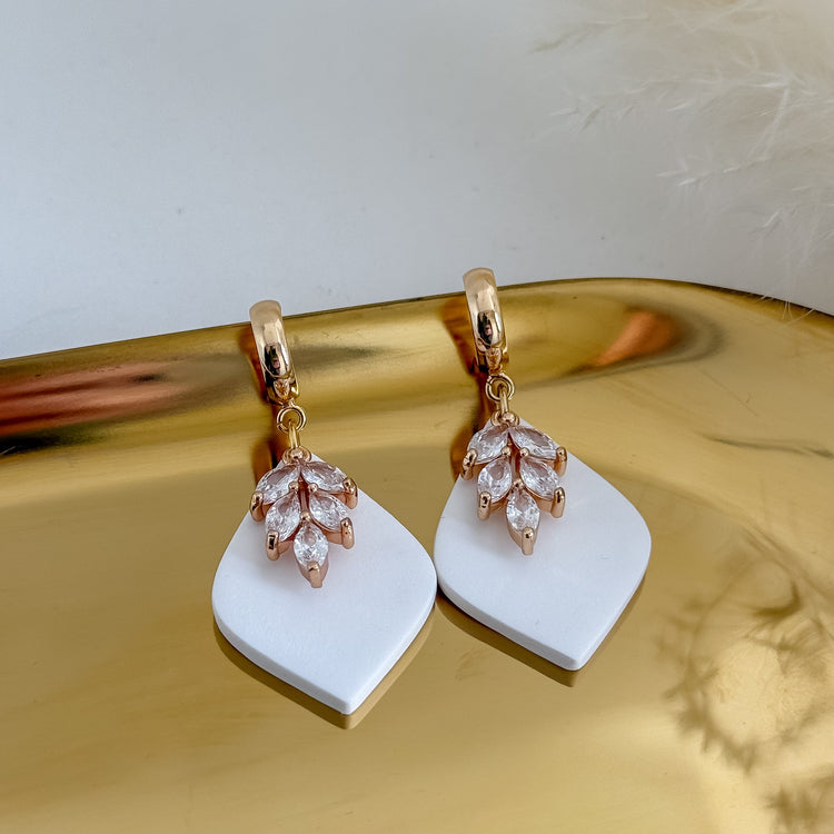 Layered Polymer Clay Petal Drops