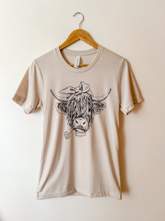 Messy Highland Cow T-shirt/Sweatshirt
