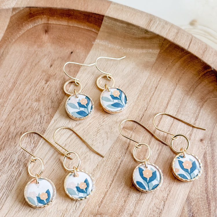 Resin Spring Floral Earrings