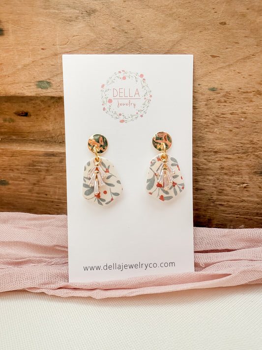 Winter Berry Polymer Clay Earrings