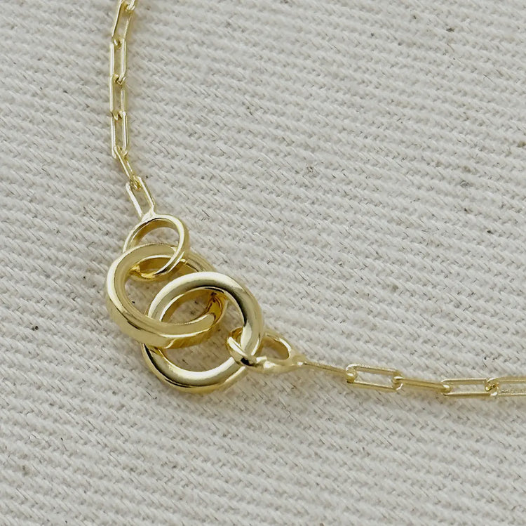 18k Gold Filled Linked Bracelet