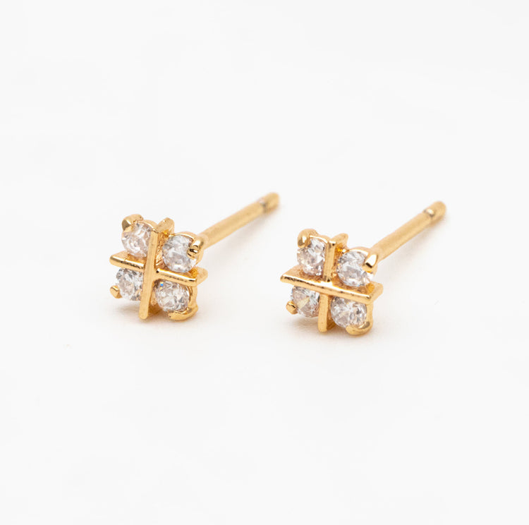 CZ Square Studs
