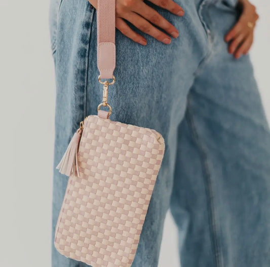Woven Clutch Wristlet (Multiple Colors)