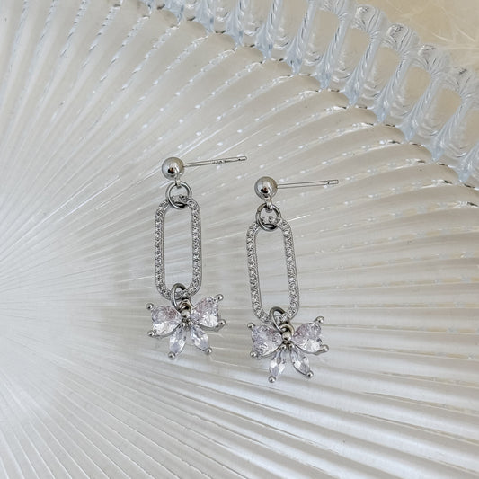 Crystal Bow Earrings
