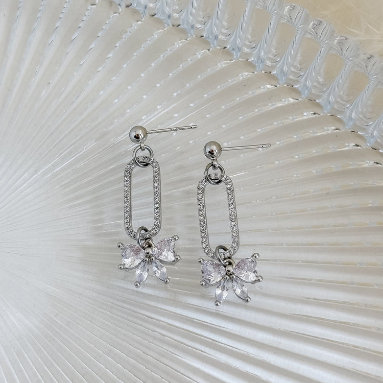 Crystal Bow Earrings