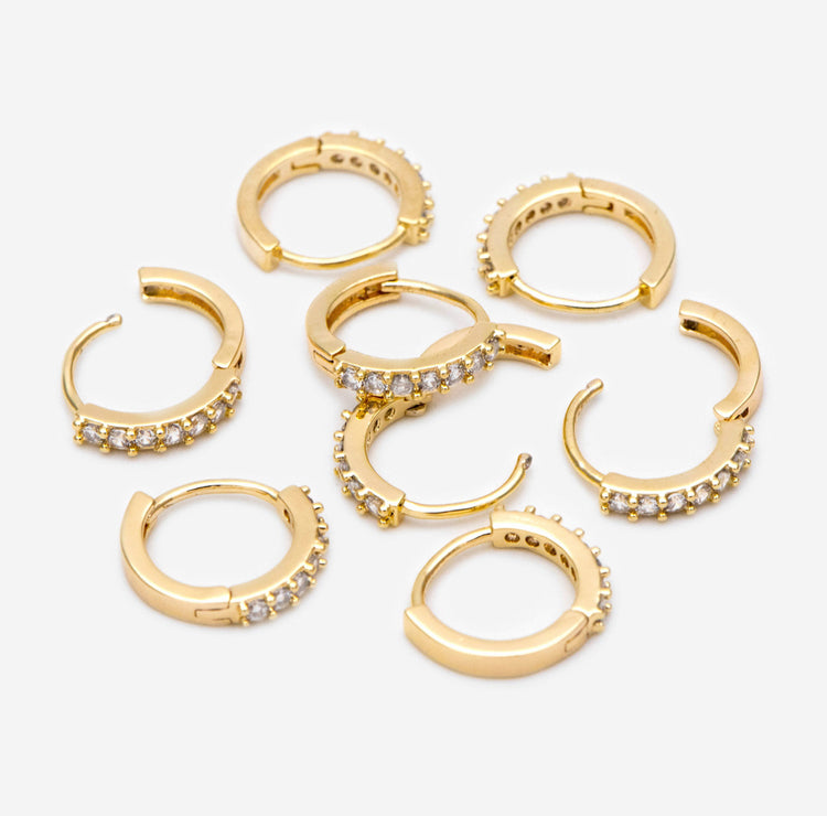 Ultra Dainty CZ Hoops