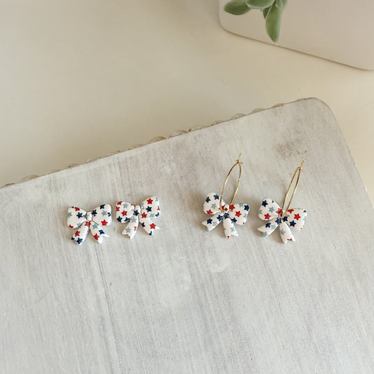 Stars & Bows Polymer Clay Earrings