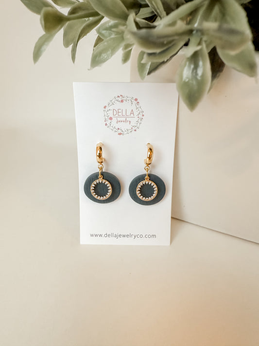 Textured Slate Circle Drops