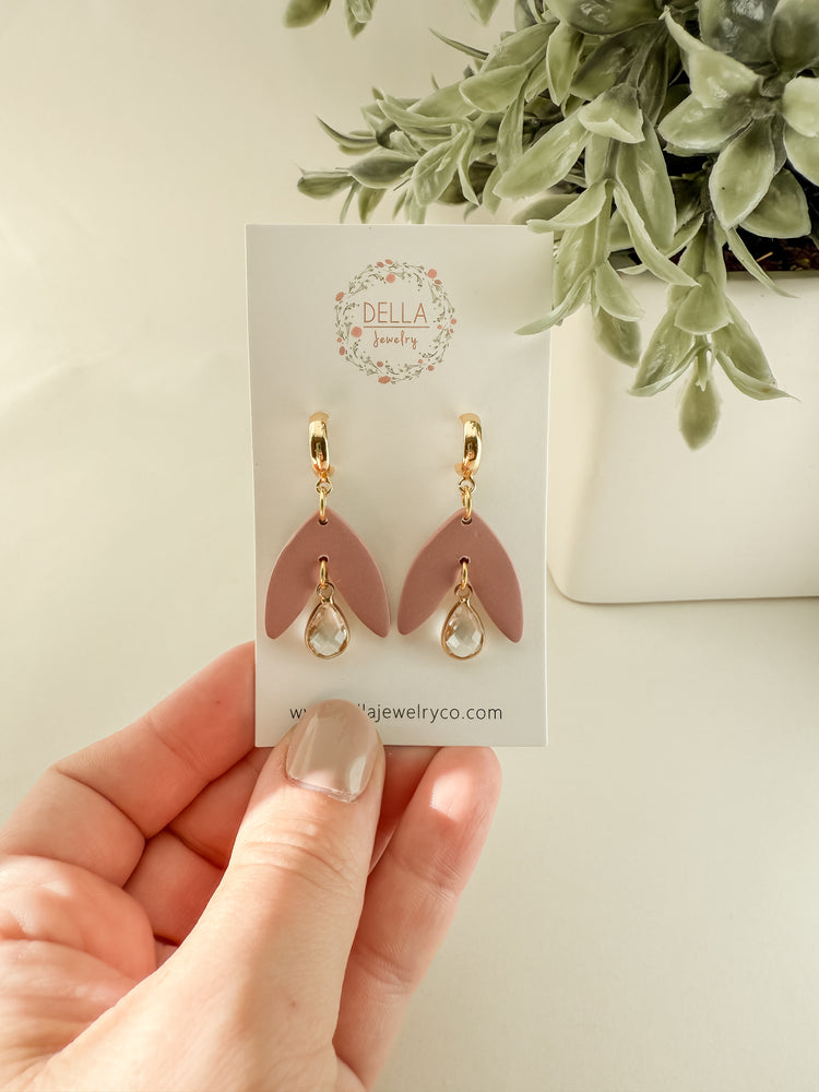 Polymer Clay Blush Arch Teardrops