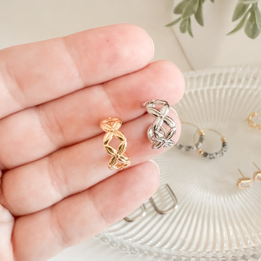 Detailed Criss Cross Hoops