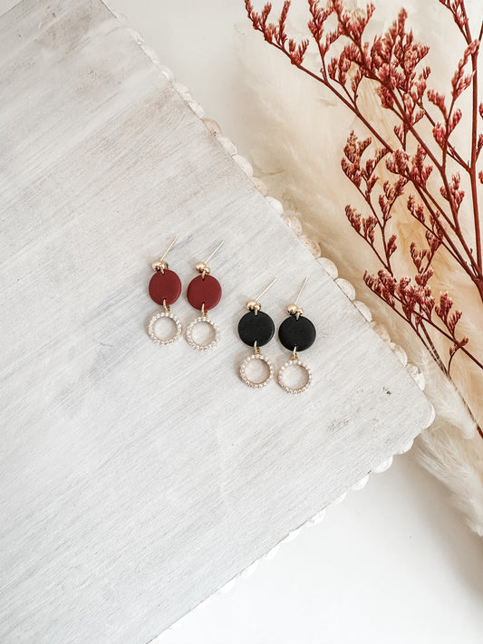 Minimalist Double Circle Earrings