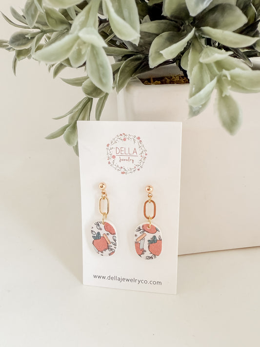 Back to School Polymer Clay Earrings