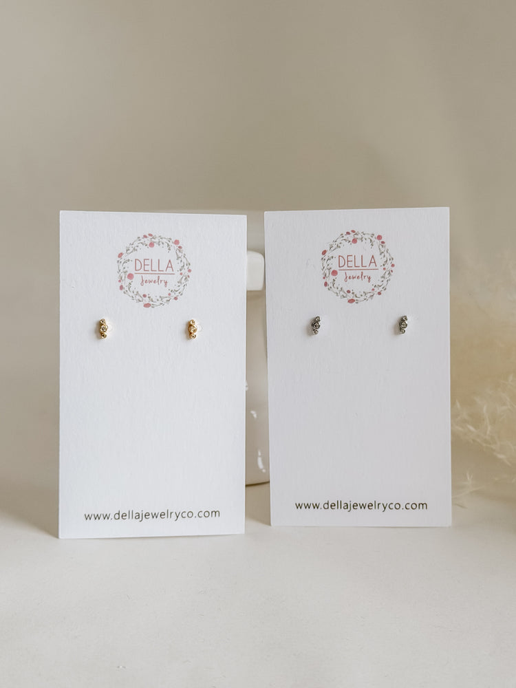 Triple Sparkle Studs