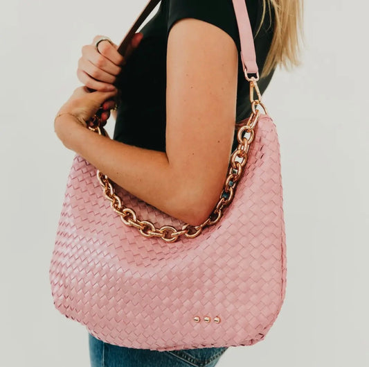 Slouchy Woven Shoulder Bag