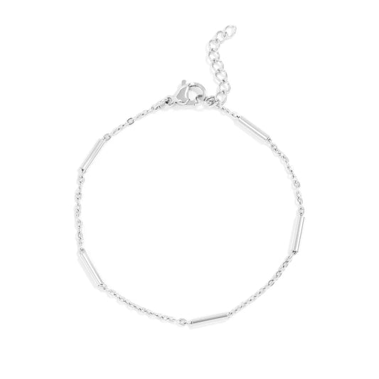 Stainless Steel Bar Chain Bracelet